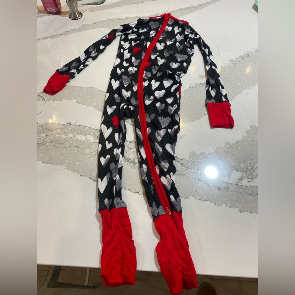 Little Sleepies zipper footie pajamas size 3T